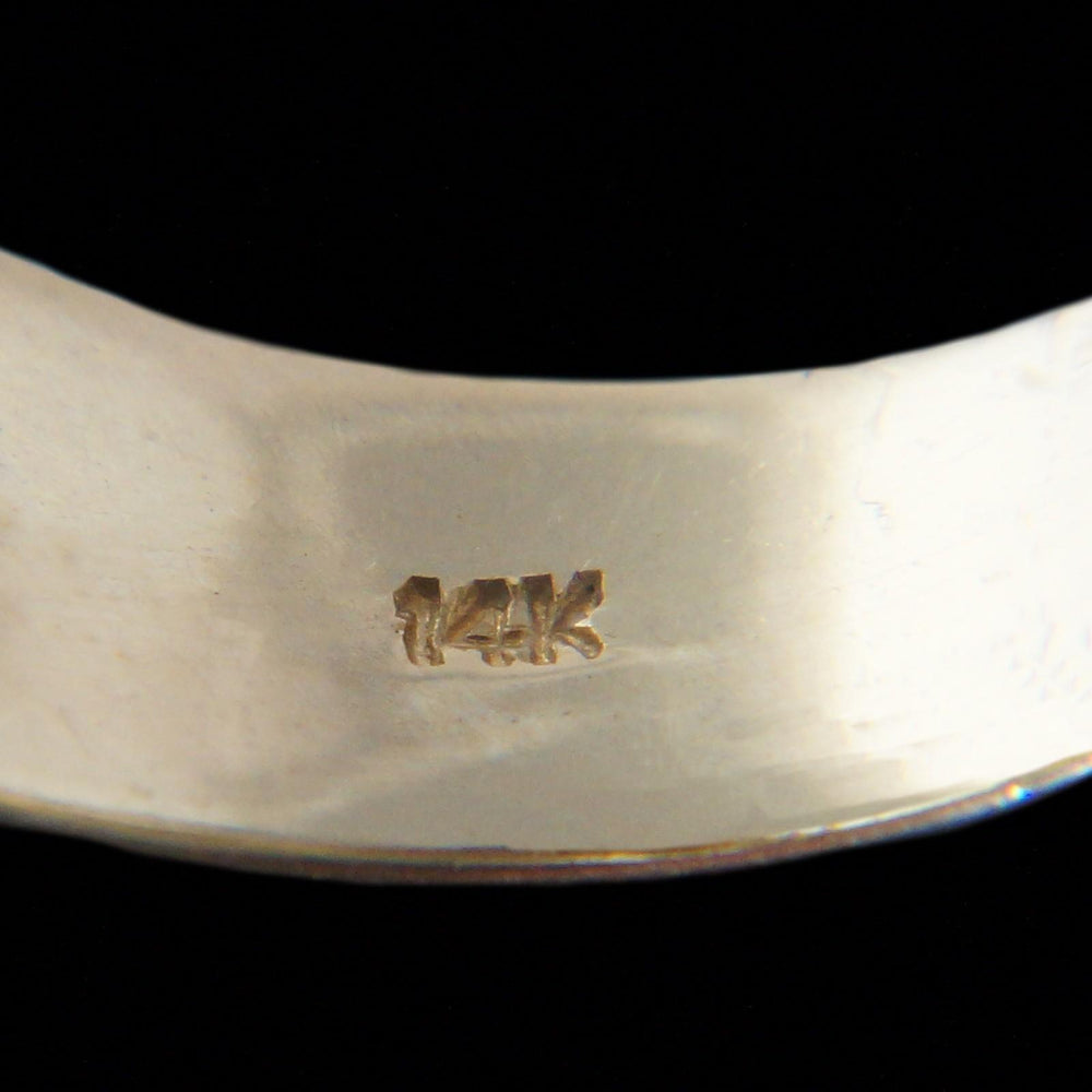 Heavy Solid 14K Yellow Gold & Oval Citrine Cabochon Estate Cocktail Ring, Olde Towne Jewelers, Santa Rosa CA.