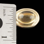 Heavy Solid 14K Yellow Gold & Oval Citrine Cabochon Estate Cocktail Ring, Olde Towne Jewelers, Santa Rosa CA.
