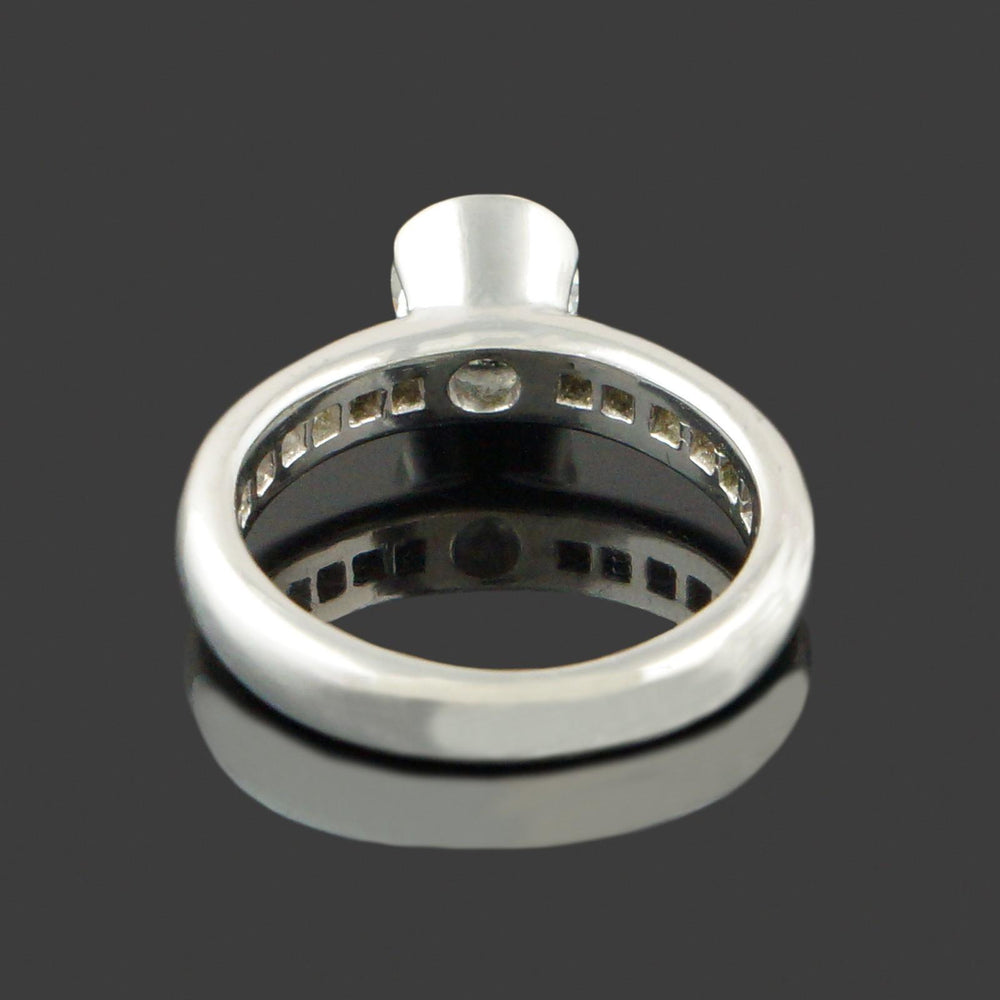 Platinum 1.51 CTW Demi Bezel Diamond Half Eternity Wedding Band, Engagement Ring, Olde Towne Jewelers, Santa Rosa CA.