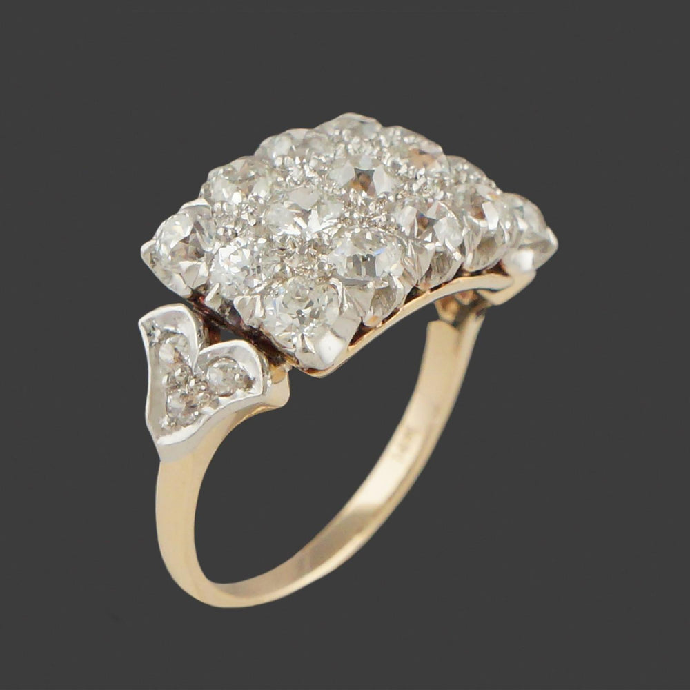 Solid 14K White Gold & 1.25 CTW 3 Row OMC Diamond Wedding Band, Anniversary Ring, Olde Towne Jewelers, Santa Rosa CA.