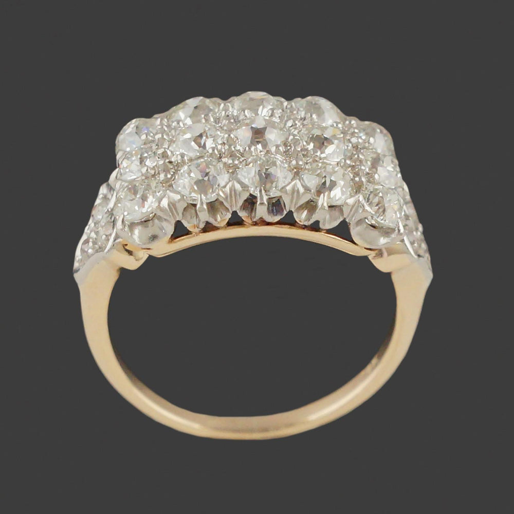 Solid 14K White Gold & 1.25 CTW 3 Row OMC Diamond Wedding Band, Anniversary Ring, Olde Towne Jewelers, Santa Rosa CA.