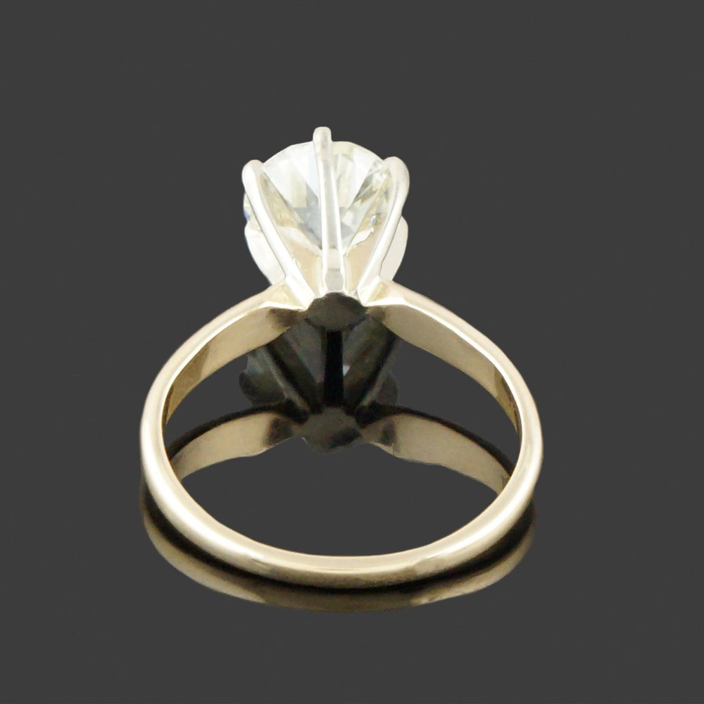 Solid 14K Yellow Gold & 1.25 Ct OMC Diamond Solitaire Wedding Engagement Ring, Olde Towne Jewelers, Santa Rosa CA.