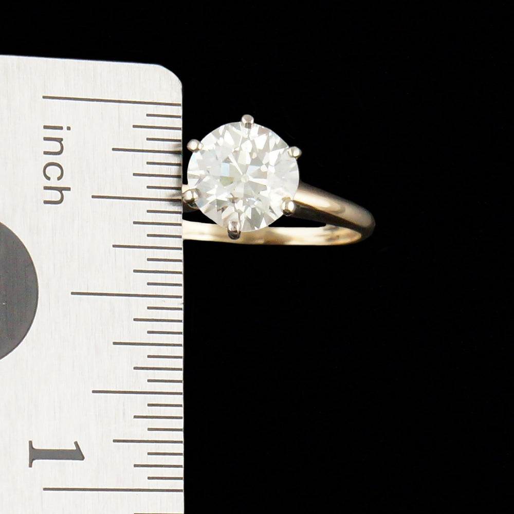 Solid 14K Yellow Gold & 1.25 Ct OMC Diamond Solitaire Wedding Engagement Ring, Olde Towne Jewelers, Santa Rosa CA.