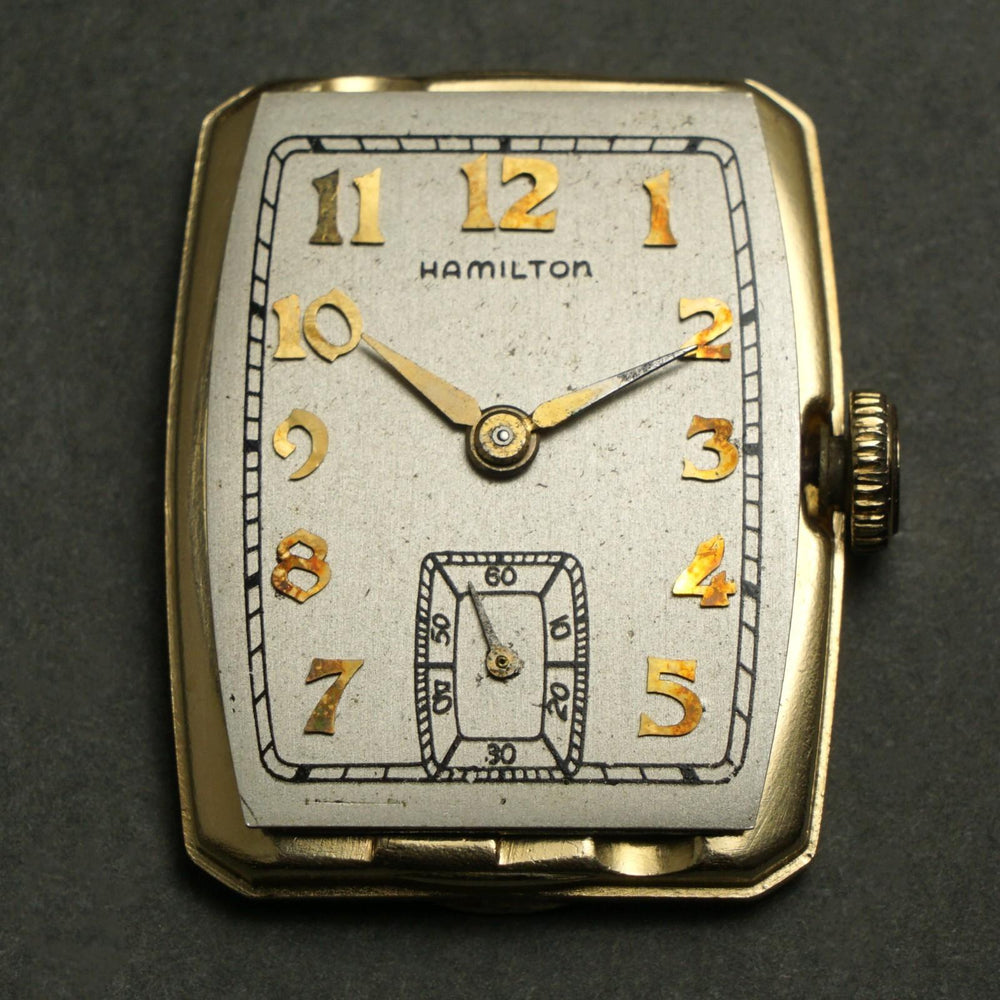 Stunning Hamilton Donald Solid 14K Yellow Gold Man's Watch, Excellent Condition, Olde Towne Jewelers, Santa Rosa CA.