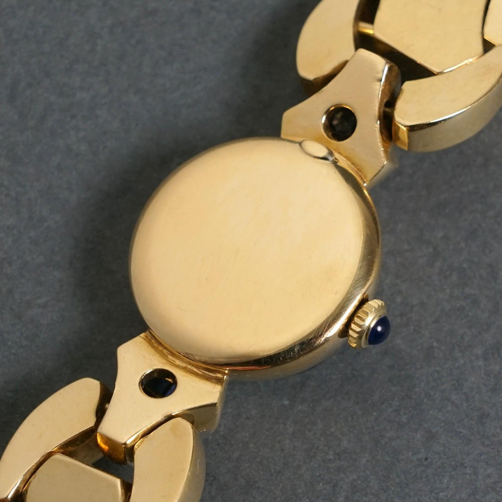 Vintage Patek Philippe Solid 18K Gold Diamond & Sapphire Lady's Bracelet Watch, Olde Towne Jewelers, Santa Rosa CA.