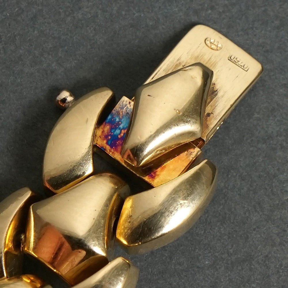 Vintage Patek Philippe Solid 18K Gold Diamond & Sapphire Lady's Bracelet Watch, Olde Towne Jewelers, Santa Rosa CA.