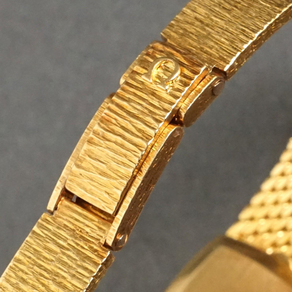 Stunning 1967 Omega Solid 18K Gold Lady's Bracelet Watch MINT w/Original Box, Olde Towne Jewelers, Santa Rosa CA.