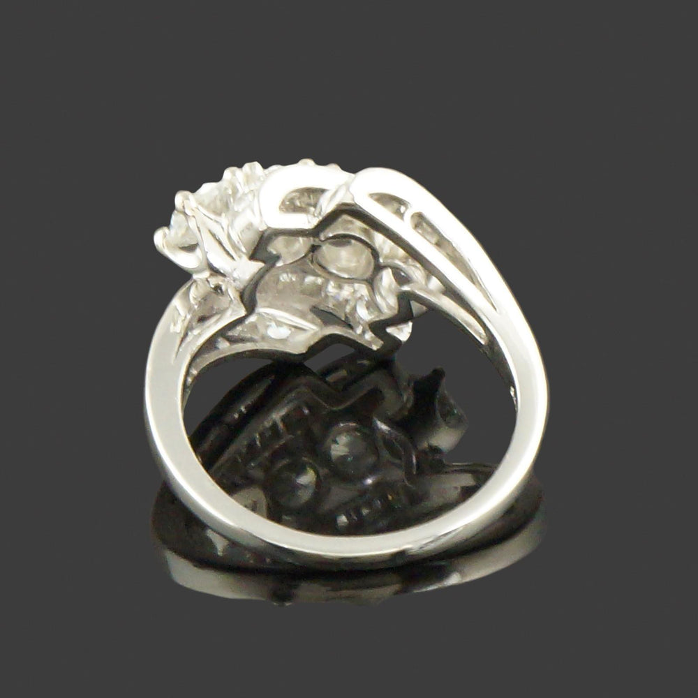 c1950s Loretz & Benoit Platinum, 1.75 Ctw Diamond Wedding Band, Anniversary Ring, Olde Towne Jewelers, Santa Rosa CA.