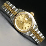 Stunning 1993 Rolex 69173 Datejust 18K/SS Lady's Watch Near Mint Serviced