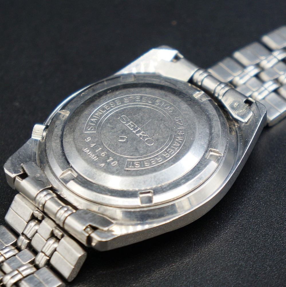 Stunning 1969 Seiko 6106-8219 SOG Stainless Steel Man's Watch W/Marine Medallion, Olde Towne Jewelers, Santa Rosa CA.