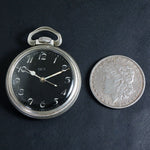 Rare Hamilton GCT 4992B 22J 800 Fine Silver Case Rare Dial Military Pocket Watch, Olde Towne Jewelers, Santa Rosa CA.