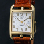 Stunning Hermes Cape Cod 18K Yellow Gold Mid Size Automatic 29mm Box & Papers, Olde Towne Jewelers, Santa Rosa CA.