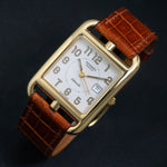 Stunning Hermes Cape Cod 18K Yellow Gold Mid Size Automatic 29mm Box & Papers, Olde Towne Jewelers, Santa Rosa CA.