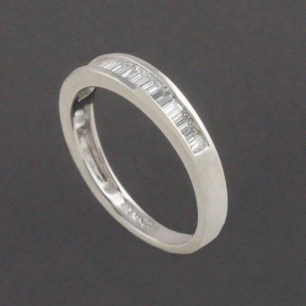 Platinum .40 CTW Baguette Cut Channel Set Diamond Wedding Band, Anniversary Ring, Olde Towne Jewelers Santa Rosa CA.