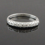 Vintage Platinum & 9 Stone Pave Diamond Estate Wedding Band, Anniversary Ring, Olde Towne Jewelers, Santa Rosa CA.