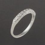 Vintage Platinum & 9 Stone Pave Diamond Estate Wedding Band, Anniversary Ring, Olde Towne Jewelers, Santa Rosa CA.