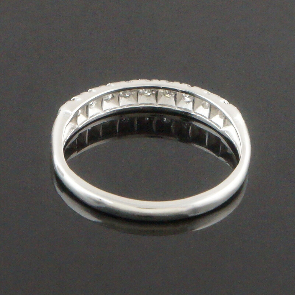 Vintage Platinum & 9 Stone Pave Diamond Estate Wedding Band, Anniversary Ring, Olde Towne Jewelers, Santa Rosa CA.