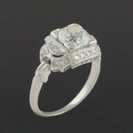 Antique Art Deco Platinum & 1.25 CTW OEC Diamond Wedding Band, Engagement Ring, Olde Towne Jewelers, Santa Rosa CA.