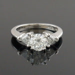 Platinum & 1.95 CTW Diamond 3 Stone Engagement Wedding Anniversary Ring