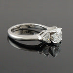 Platinum & 1.95 CTW Diamond 3 Stone Engagement Wedding Anniversary Ring, Olde Towne Jewelers, Santa Rosa CA.