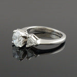 Platinum & 1.95 CTW Diamond 3 Stone Engagement Wedding Anniversary Ring, Olde Towne Jewelers, Santa Rosa CA.