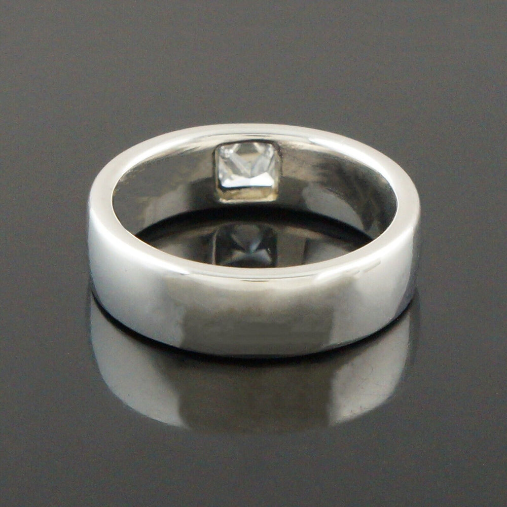 Christian Bauer Platinum & Princess Cut Diamond Comfort Fit Wedding Band, Ring, Olde Towne Jewelers, Santa Rosa CA.