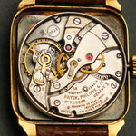 Vintage Patek Philippe 2514 Oversized Square 18K Yellow Gold Mans Watch All Original, lde Towne Jewelers, Santa Rosa CA.