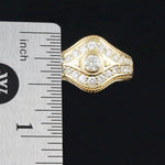 Solid 18K Yellow Gold & 1.34 CTW Diamond Cigar Wedding Band Ring, Olde Towne Jewelers, Santa Rosa CA.
