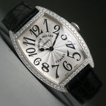 Stunning Franck Muller Cintree Curvex Stainless Steel Diamond Bezel Unisex Watch