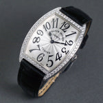 Stunning Franck Muller Cintree Curvex Stainless Steel Diamond Bezel Unisex Watch, Olde Towne Jewelers, Santa Rosa CA.