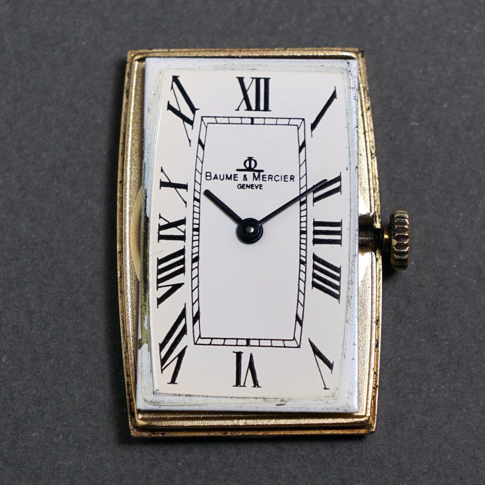 Stunning Baume & Mercier Solid 14K Yellow Gold Mid Size Man's Watch, XLNT Olde Towne Jewelers, Santa Rosa CA.