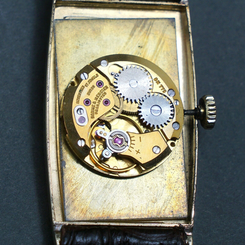Stunning Baume & Mercier Solid 14K Yellow Gold Mid Size Man's Watch, XLNT Olde Towne Jewelers, Santa Rosa CA.