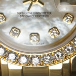 Stunning 2000 Rolex 80298 Datejust Pearlmaster 18K Yellow Gold MOP Diamond Watch, Olde Towne Jewelers, Santa Rosa CA.