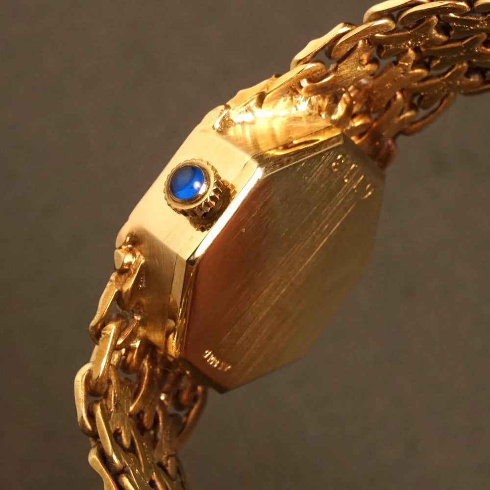 Universal Geneve Solid 14K Yellow Gold & Opal Dial Woman's Bracelet Watch, Olde Towne Jewelers, Santa Rosa CA.