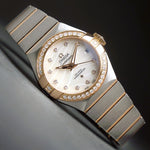 Omega Constellation 123.25.27.20.55.005 Diamond Bezel & MOP Dial Women's Watch