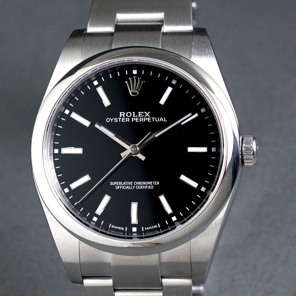 Stunning 2022 Rolex 114300 Stainless Steel 39mm Non Date Watch MINT Box & Papers, Olde Towne Jewelers, Santa Rosa CA.
