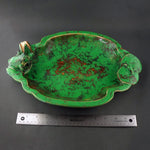 Stunning 1920's Weller Coppertone Frog Pond Lily Pad Pottery Bowl Rare Unsigned, Olde Towne Jewelers, Santa Rosa CA.