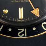 Stunning 1982 Rolex 16753 GMT Master Gold & Steel 40mm Watch Black Dial, Jubilee, Olde Towne Jewelers, Santa Rosa CA.