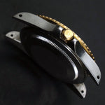 Stunning 1982 Rolex 16753 GMT Master Gold & Steel 40mm Watch Black Dial, Jubilee, Olde Towne Jewelers, Santa Rosa CA.