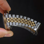 Stunning 1982 Rolex 16753 GMT Master Gold & Steel 40mm Watch Black Dial, Jubilee, Olde Towne Jewelers, Santa Rosa CA.