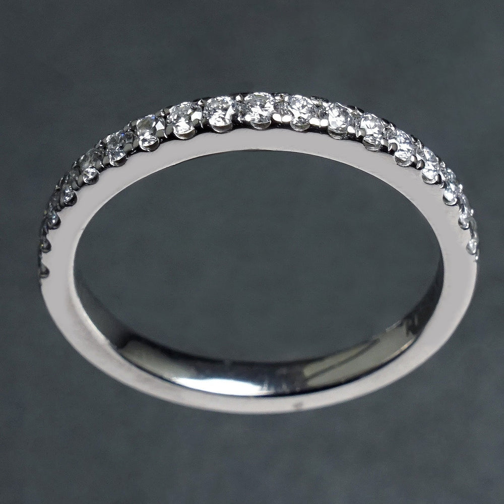 Elegant, Platinum & .36 CTW Diamond Estate Wedding Band, Anniversary Ring