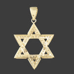 Large Solid 14K Yellow Gold & Pavé Diamond Star Of David Estate Pendant, Olde Towne Jewelers, Santa Rosa CA.