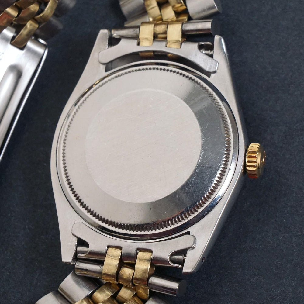 Stunning 1978 Rolex 1505 Date Yellow Gold & Stainless Steel 34mm Watch Excellent, Oldetowne Jewelers, Santa Rosa CA.