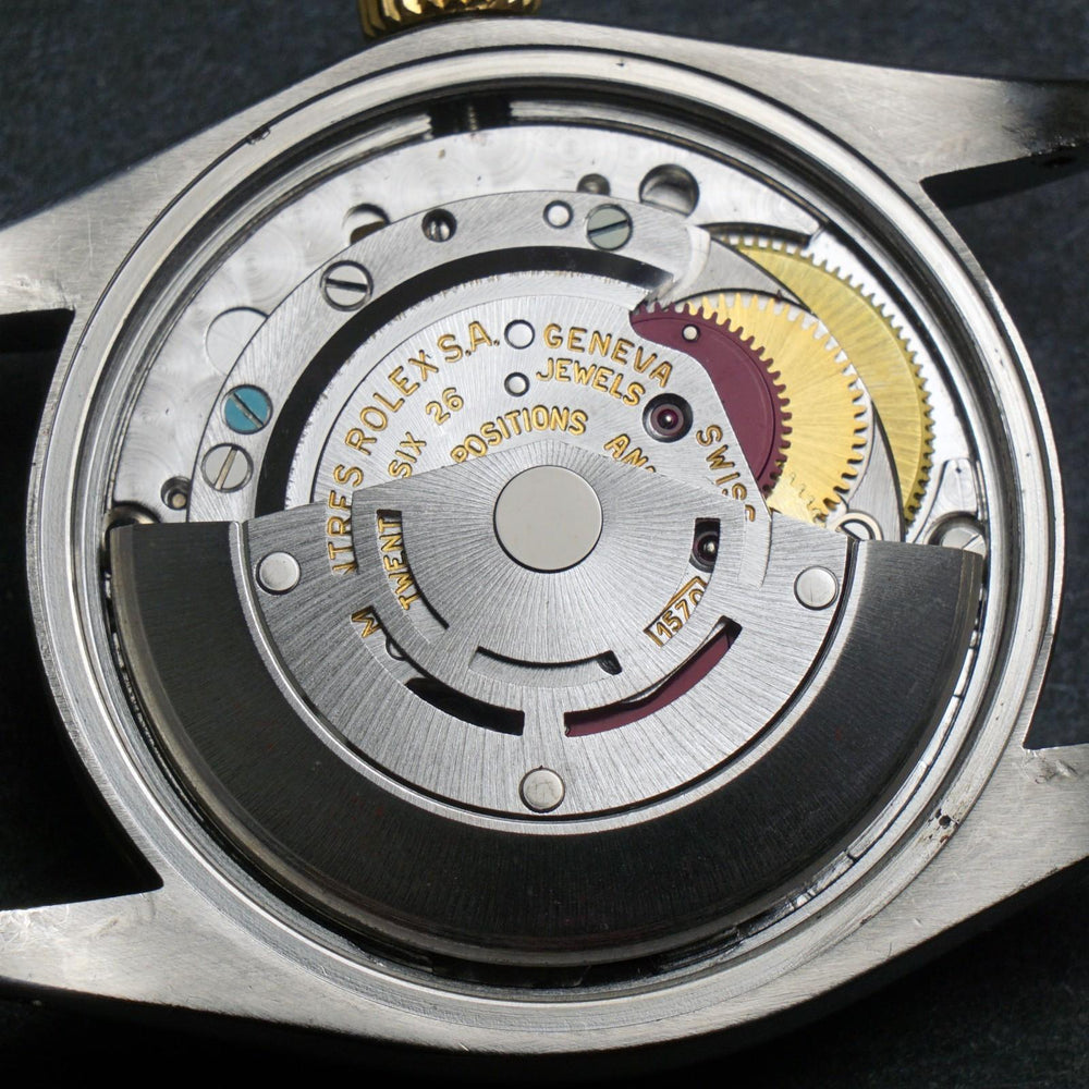 Stunning 1978 Rolex 1505 Date Yellow Gold & Stainless Steel 34mm Watch Excellent, Oldetowne Jewelers, Santa Rosa CA.