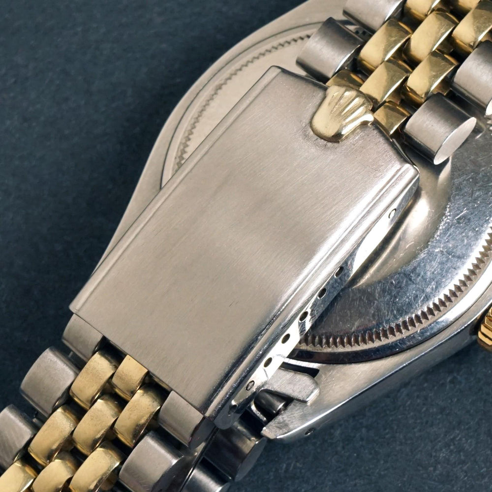 Stunning 1978 Rolex 1505 Date Yellow Gold & Stainless Steel 34mm Watch Excellent, Oldetowne Jewelers, Santa Rosa CA.