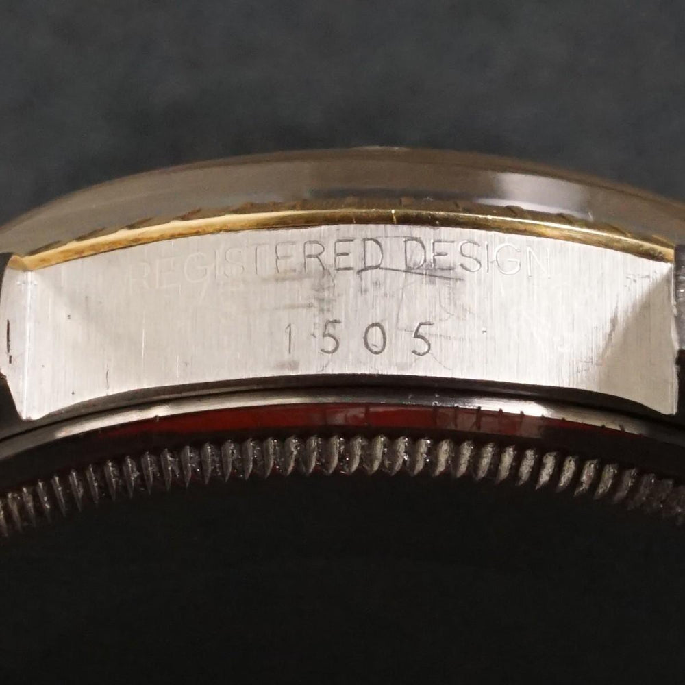 Stunning 1978 Rolex 1505 Date Yellow Gold & Stainless Steel 34mm Watch Excellent, Oldetowne Jewelers, Santa Rosa CA.