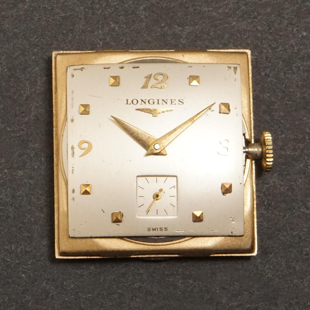 Stunning 1951 Longines Solid 14K Gold Man's Watch Excellent Original Condition, Olde Towne Jewelers, Santa Rosa CA.