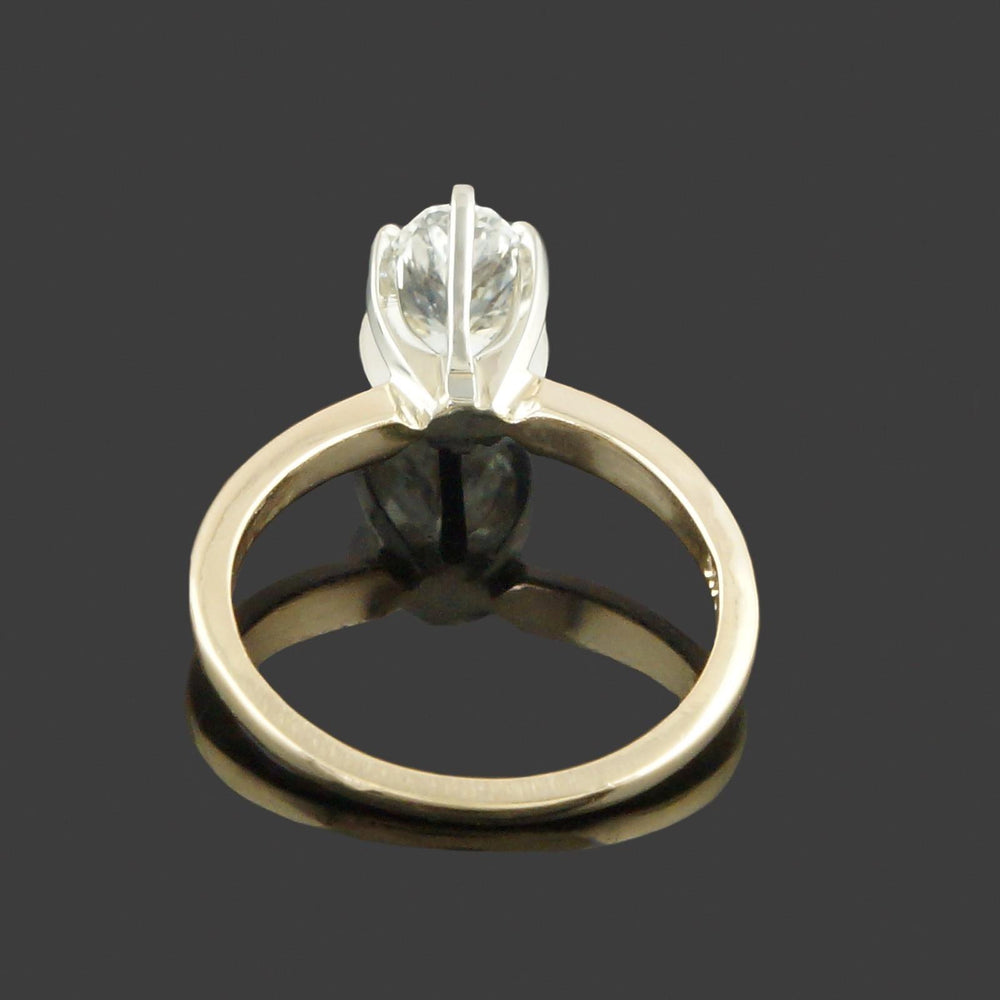 Solid 14K Yellow Gold & 1.20 Ct Oval Cut Diamond Solitaire Engagement Ring, Olde Towne Jewelers, Santa Rosa CA.