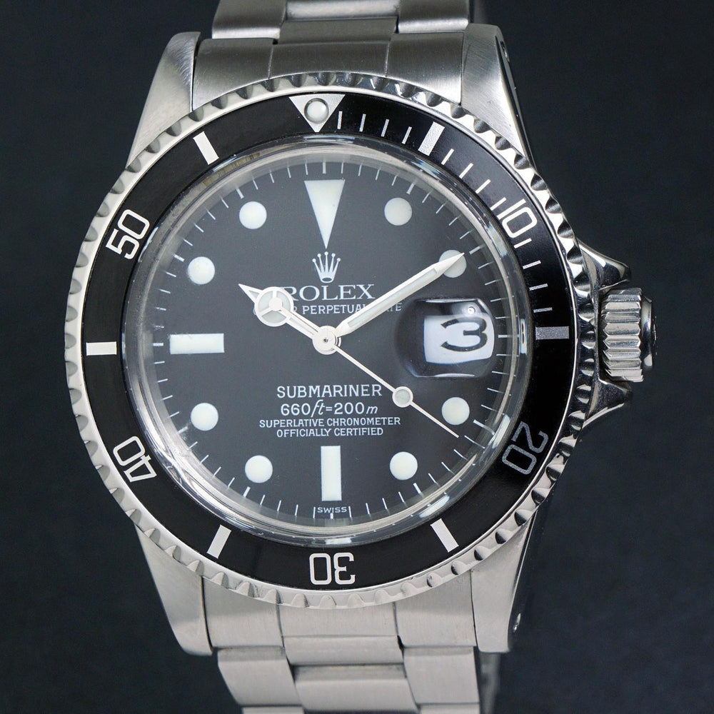 Stunning 1978 Rolex 1680 Submariner Stainless Steel 40mm Dive Watch Runs Great, Olde Towne Jewelers, Santa Rosa CA.