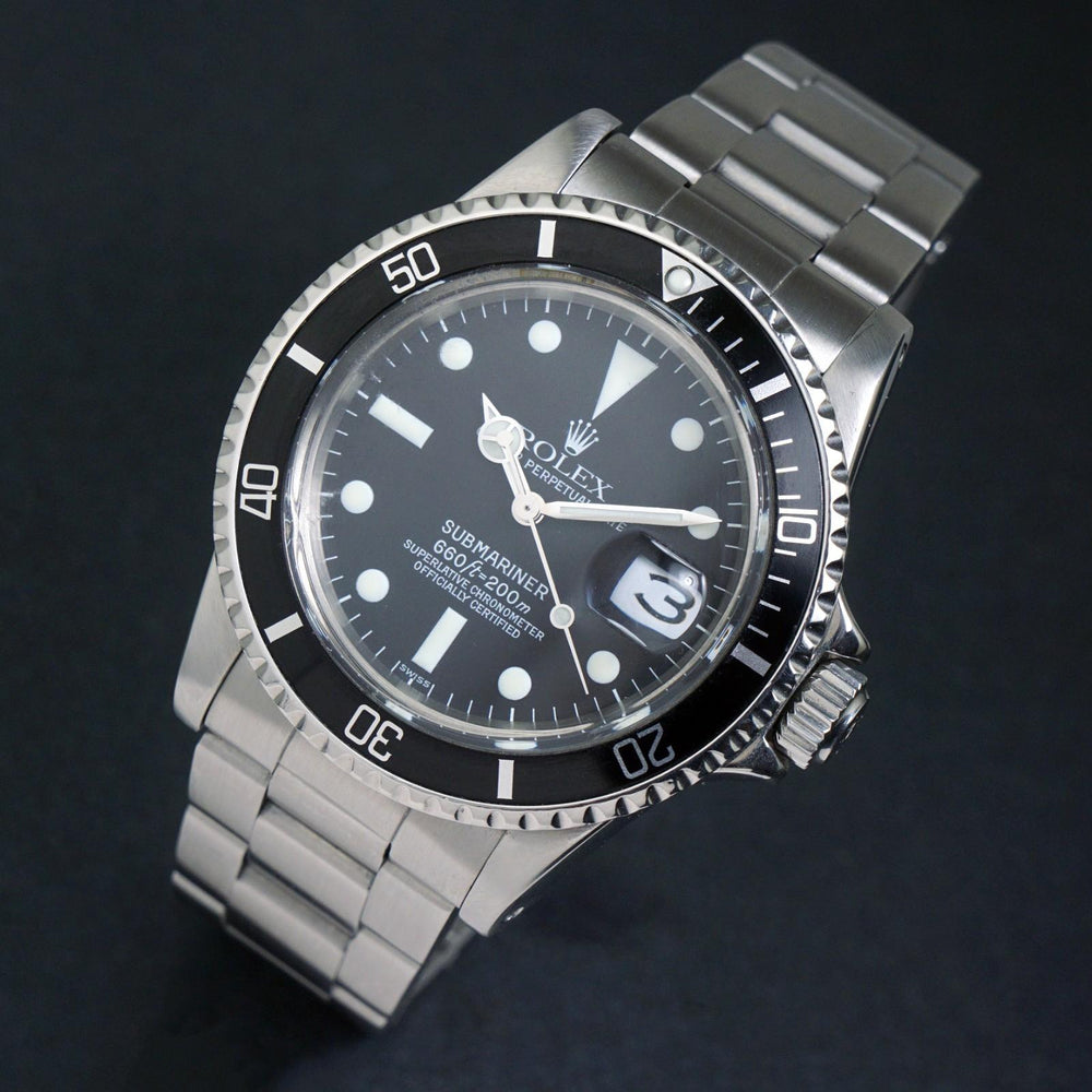 Stunning 1978 Rolex 1680 Submariner Stainless Steel 40mm Dive Watch Runs Great, Olde Towne Jewelers, Santa Rosa CA.